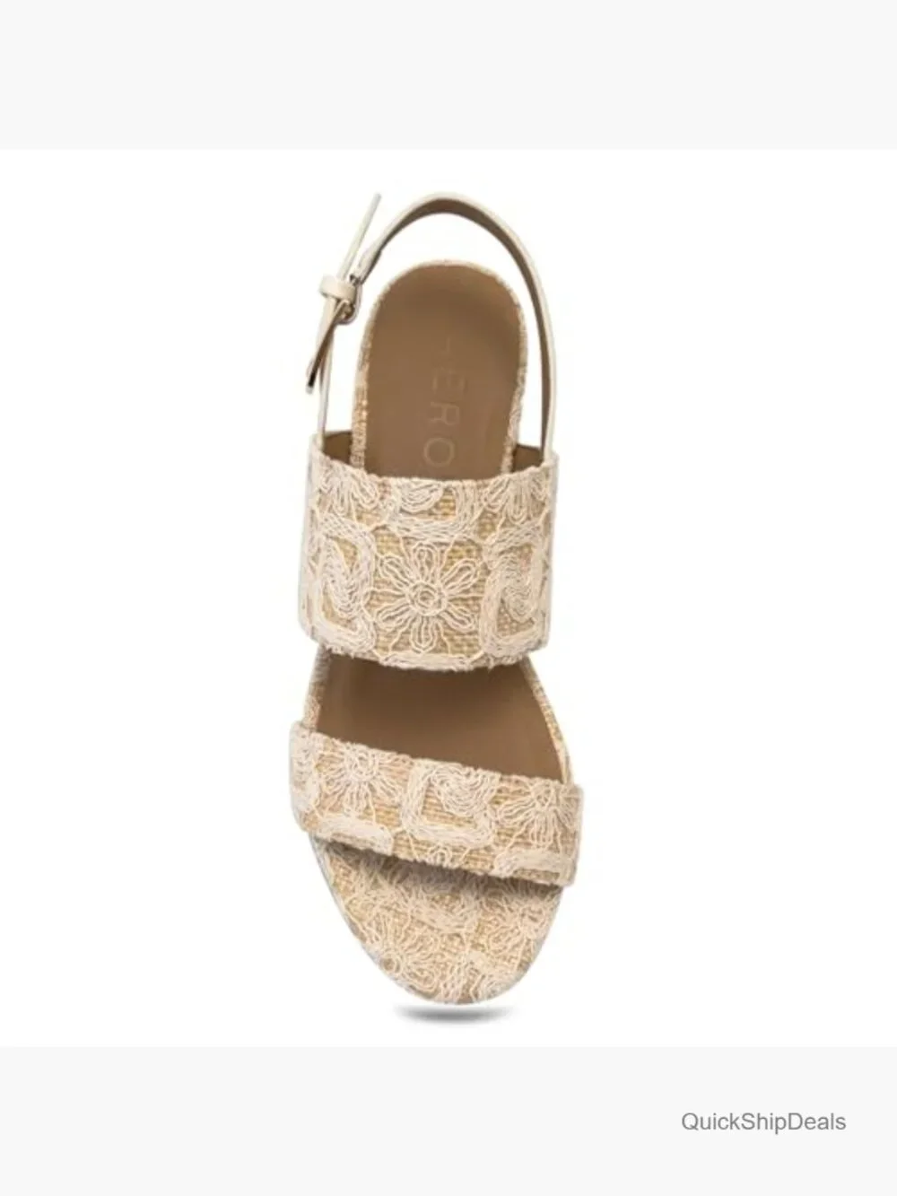 Platform Heeled Sandal with Memory Foam Insole, Adjustable Buckle